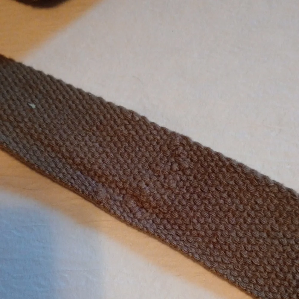 Tan Leather Belt with Brass Hardware